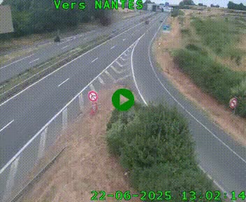 <h2>Webcam N147 au nord de Poitiers et à la jonction avec la A10</h2>