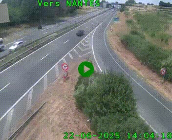 <h2>Webcam N147 au nord de Poitiers et à la jonction avec la A10</h2>