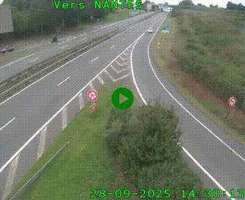 <h2>Webcam N147 au nord de Poitiers et à la jonction avec la A10</h2>