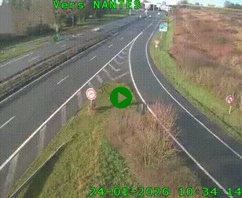 <h2>Webcam N147 au nord de Poitiers et à la jonction avec la A10</h2>