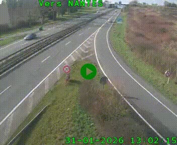 <h2>Webcam N147 au nord de Poitiers et à la jonction avec la A10</h2>