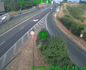 <h2>Webcam N147 au nord de Poitiers et à la jonction avec la A10</h2>