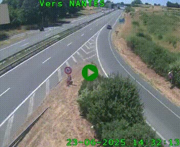 <h2>Webcam N147 au nord de Poitiers et à la jonction avec la A10</h2>