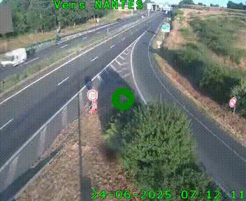 <h2>Webcam N147 au nord de Poitiers et à la jonction avec la A10</h2>