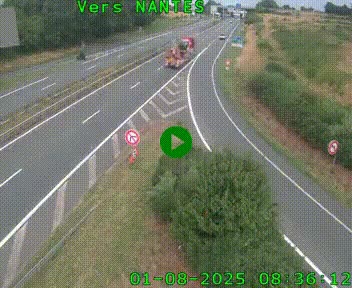 <h2>Webcam N147 au nord de Poitiers et à la jonction avec la A10</h2>