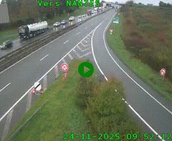 <h2>Webcam N147 au nord de Poitiers et à la jonction avec la A10</h2>