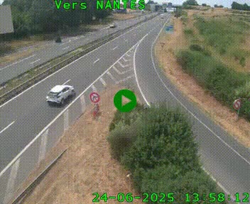 <h2>Webcam N147 au nord de Poitiers et à la jonction avec la A10</h2>