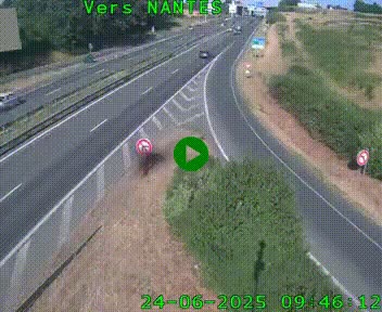<h2>Webcam N147 au nord de Poitiers et à la jonction avec la A10</h2>