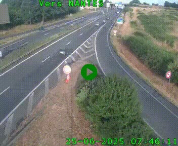 <h2>Webcam N147 au nord de Poitiers et à la jonction avec la A10</h2>