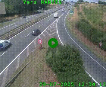 <h2>Webcam N147 au nord de Poitiers et à la jonction avec la A10</h2>