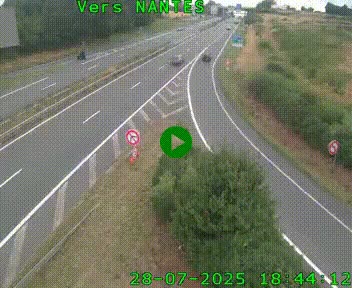 <h2>Webcam N147 au nord de Poitiers et à la jonction avec la A10</h2>
