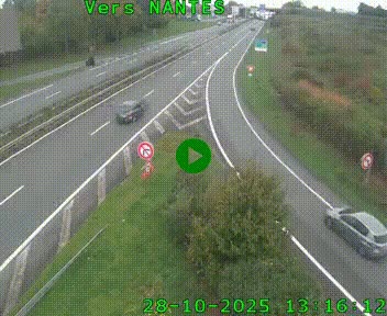 <h2>Webcam N147 au nord de Poitiers et à la jonction avec la A10</h2>