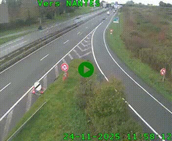 <h2>Webcam N147 au nord de Poitiers et à la jonction avec la A10</h2>