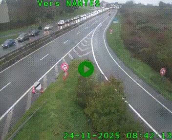 <h2>Webcam N147 au nord de Poitiers et à la jonction avec la A10</h2>