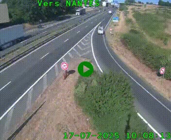 <h2>Webcam N147 au nord de Poitiers et à la jonction avec la A10</h2>