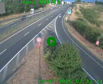 <h2>Webcam N147 au nord de Poitiers et à la jonction avec la A10</h2>