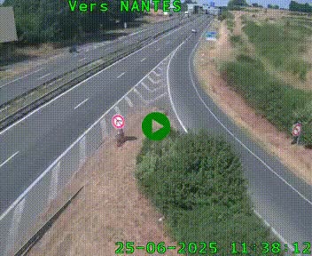 <h2>Webcam N147 au nord de Poitiers et à la jonction avec la A10</h2>