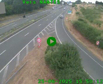 <h2>Webcam N147 au nord de Poitiers et à la jonction avec la A10</h2>