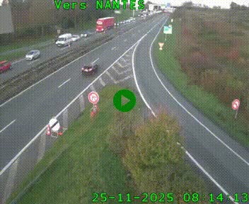 Webcam N147 au nord de Poitiers et à la jonction avec la A10
