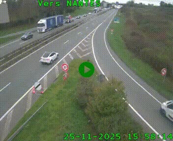 <h2>Webcam N147 au nord de Poitiers et à la jonction avec la A10</h2>