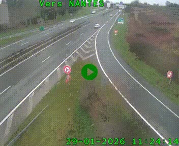 <h2>Webcam N147 au nord de Poitiers et à la jonction avec la A10</h2>