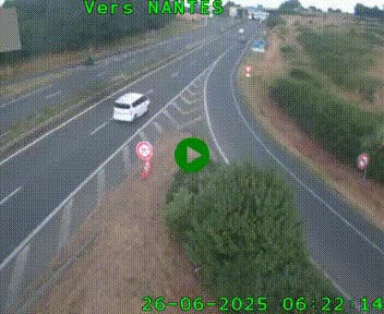 <h2>Webcam N147 au nord de Poitiers et à la jonction avec la A10</h2>