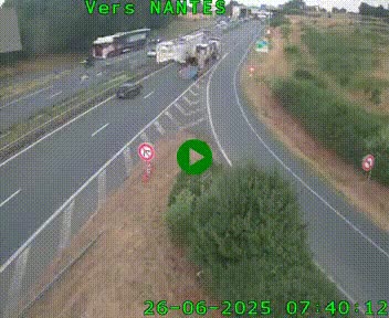 <h2>Webcam N147 au nord de Poitiers et à la jonction avec la A10</h2>
