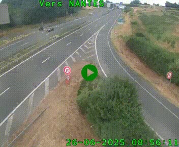 <h2>Webcam N147 au nord de Poitiers et à la jonction avec la A10</h2>