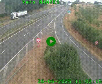 <h2>Webcam N147 au nord de Poitiers et à la jonction avec la A10</h2>