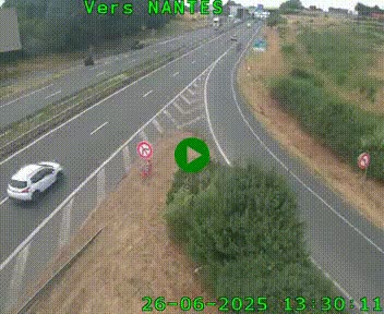 <h2>Webcam N147 au nord de Poitiers et à la jonction avec la A10</h2>