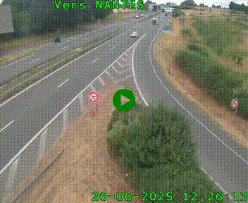 <h2>Webcam N147 au nord de Poitiers et à la jonction avec la A10</h2>