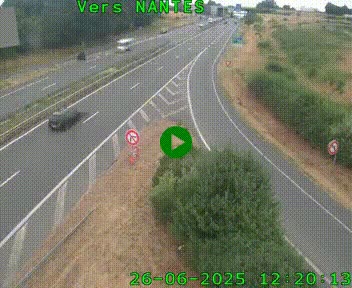 <h2>Webcam N147 au nord de Poitiers et à la jonction avec la A10</h2>