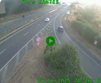 <h2>Webcam N147 au nord de Poitiers et à la jonction avec la A10</h2>