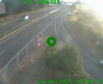 <h2>Webcam N147 au nord de Poitiers et à la jonction avec la A10</h2>