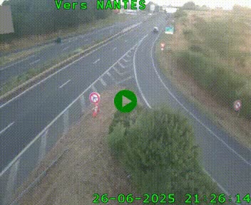 <h2>Webcam N147 au nord de Poitiers et à la jonction avec la A10</h2>