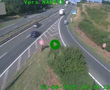 <h2>Webcam N147 au nord de Poitiers et à la jonction avec la A10</h2>
