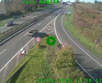 <h2>Webcam N147 au nord de Poitiers et à la jonction avec la A10</h2>