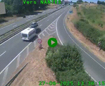 <h2>Webcam N147 au nord de Poitiers et à la jonction avec la A10</h2>