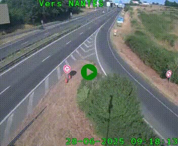 <h2>Webcam N147 au nord de Poitiers et à la jonction avec la A10</h2>