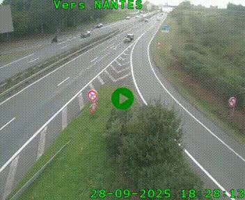 <h2>Webcam N147 au nord de Poitiers et à la jonction avec la A10</h2>