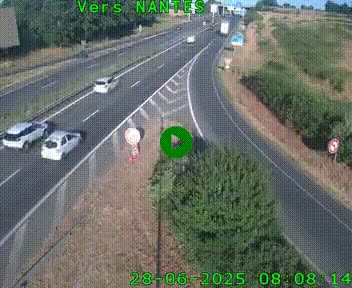 <h2>Webcam N147 au nord de Poitiers et à la jonction avec la A10</h2>