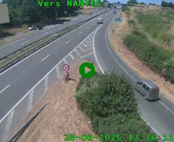 <h2>Webcam N147 au nord de Poitiers et à la jonction avec la A10</h2>