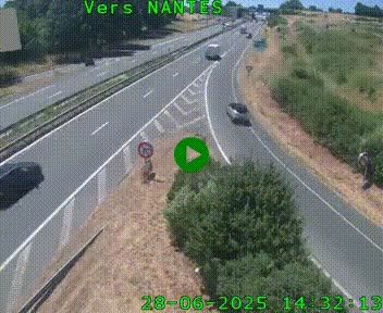 <h2>Webcam N147 au nord de Poitiers et à la jonction avec la A10</h2>