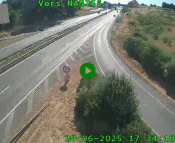<h2>Webcam N147 au nord de Poitiers et à la jonction avec la A10</h2>