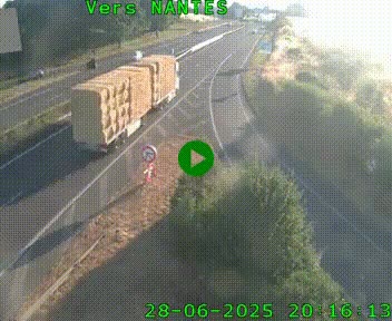 <h2>Webcam N147 au nord de Poitiers et à la jonction avec la A10</h2>