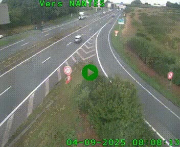 <h2>Webcam N147 au nord de Poitiers et à la jonction avec la A10</h2>
