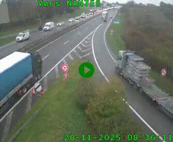 <h2>Webcam N147 au nord de Poitiers et à la jonction avec la A10</h2>