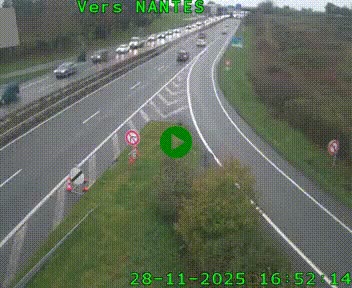 <h2>Webcam N147 au nord de Poitiers et à la jonction avec la A10</h2>