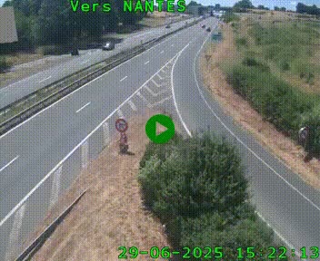 <h2>Webcam N147 au nord de Poitiers et à la jonction avec la A10</h2>