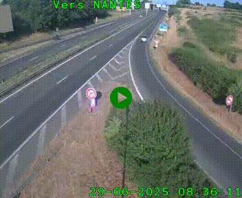 <h2>Webcam N147 au nord de Poitiers et à la jonction avec la A10</h2>